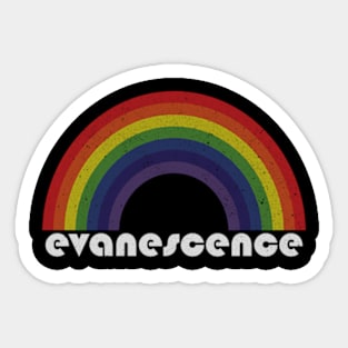 Evanescence | Rainbow Vintage Sticker